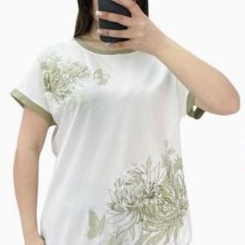 Футболка Ekvato (48-56) 25019 white-mint (лето) Ekvato 25019 white-mint