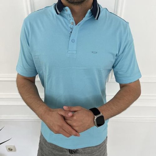 Футболка Nik (3XL-6XL) 55868 l.blue (лето) Nik 55868 l.blue