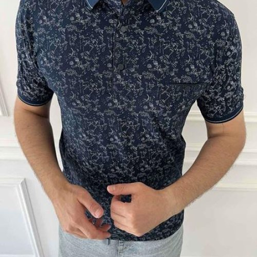 Футболка Nik (M-2XL) 55883 navy (лето) Nik 55883 navy