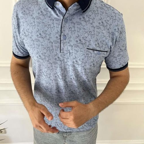 Футболка Nik (M-2XL) 55885 l.blue (лето) Nik 55885 l.blue
