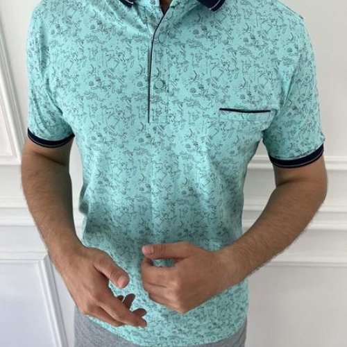 Футболка Nik (M-2XL) 55886 l.blue (лето) Nik 55886 l.blue