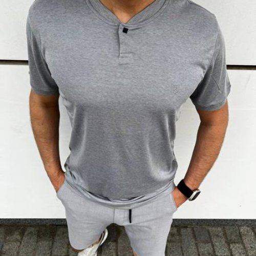 Футболка Nik (3XL-6XL) 55898 l.grey (лето) Nik 55898 l.grey
