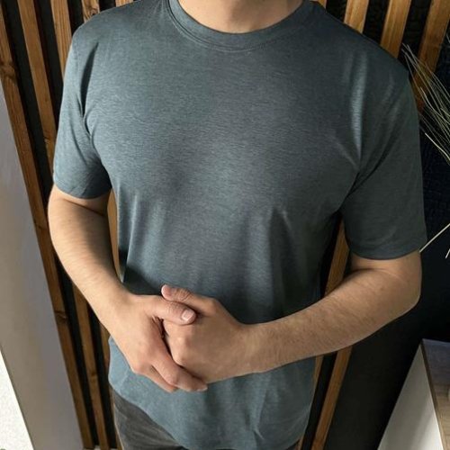 Футболка Nik (L-3XL) 55902 d.grey (лето) Nik 55902 d.grey