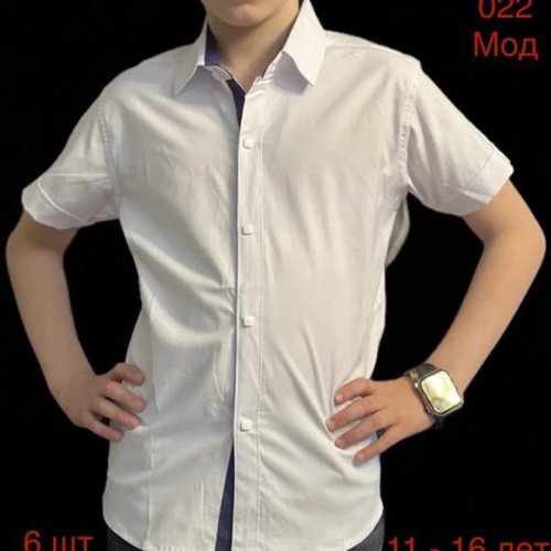 Рубашка Надийка (11-16) 022-4 white (лето) Надийка 022-4 white