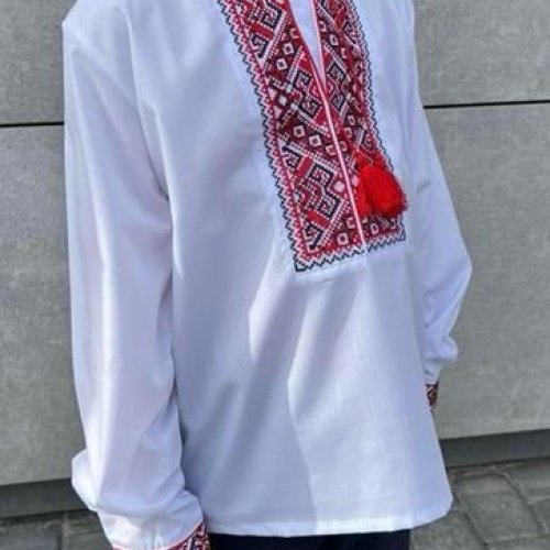 Вышиванка Надийка (6-12) 1531 white (деми) Надийка 1531 white
