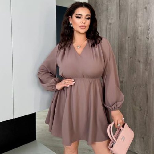 Платье EVA (50-60) 247 brown (деми) EVA 247 brown