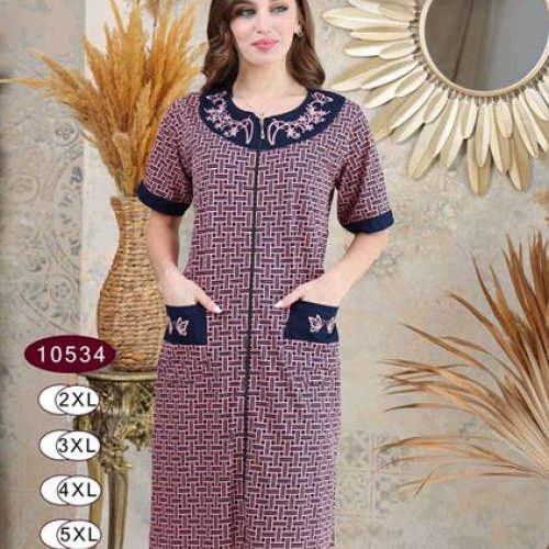 Халат sss Annet (2XL-5XL) DO10534 pink (лето) sss Annet DO10534 pink