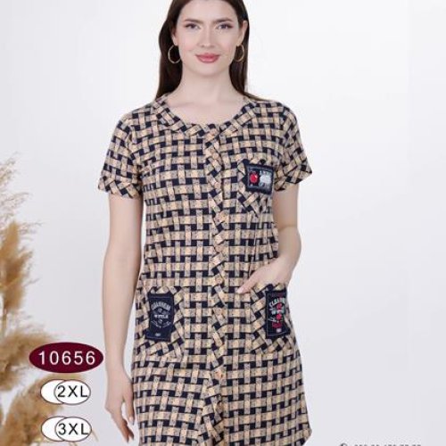 Халат sss Annet (2XL-5XL) DO10656 beige (лето) sss Annet DO10656 beige