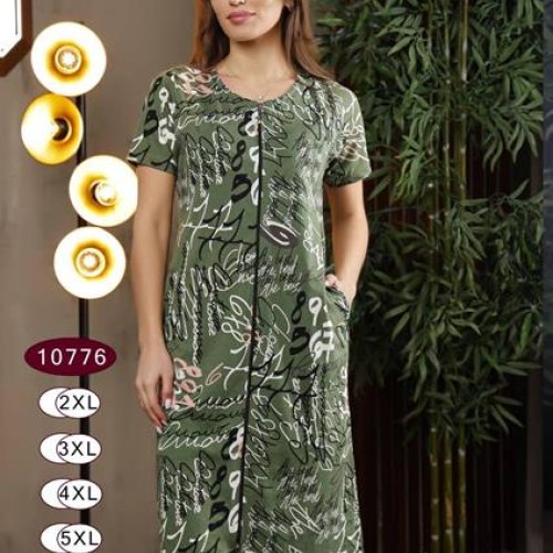 Халат sss Annet (2XL-5XL) DO10776 olive (лето) sss Annet DO10776 olive
