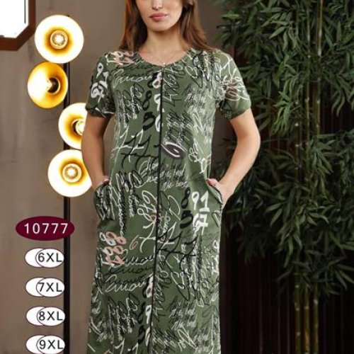 Халат sss Annet (6XL-9XL) DO10777 olive (лето) sss Annet DO10777 olive