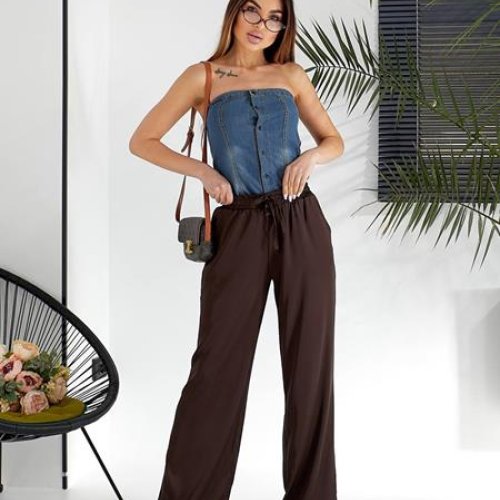 Штаны WideRange (42-56) 713 brown (лето) WideRange 713 brown