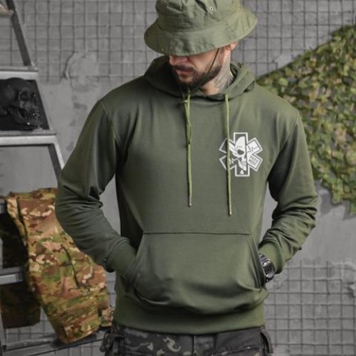 Худи Madoka (M-2XL) 781 khaki (деми) Madoka 781 khaki