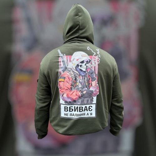 Худи Madoka (M-2XL) 791 khaki (деми) Madoka 791 khaki
