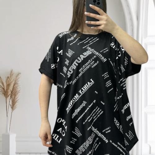 Туника LeVisha (54-64) 25006 black (лето) LeVisha 25006 black