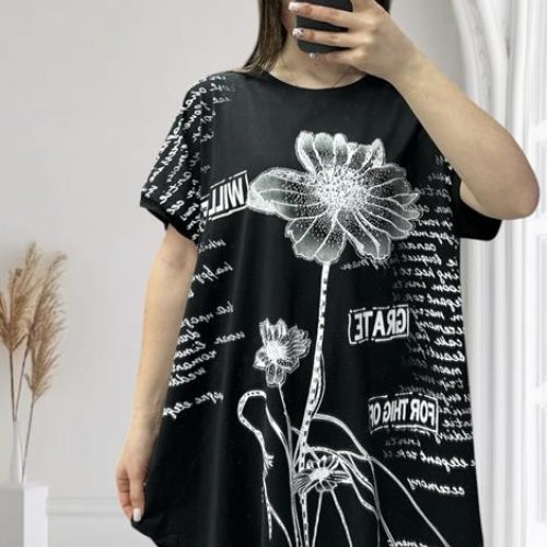 Туника LeVisha (54-64) 25005 black (лето) LeVisha 25005 black