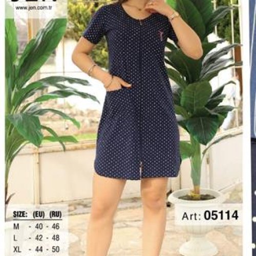 Халат Alberk (46-54) 05114 navy (лето) Alberk 05114 navy