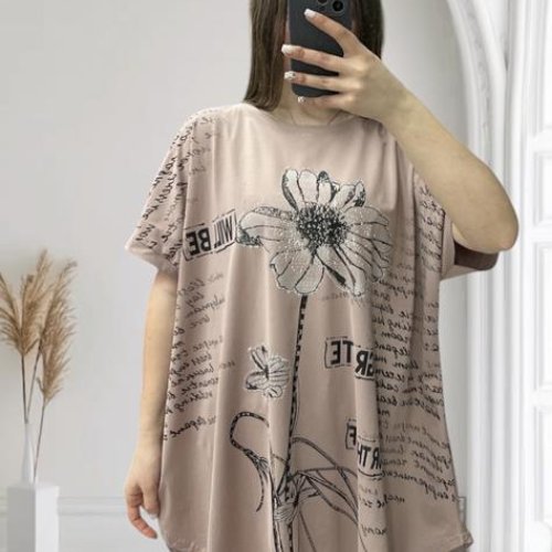 Туника Anna&Vika (54-64) 25005 beige (лето) Anna&Vika 25005 beige