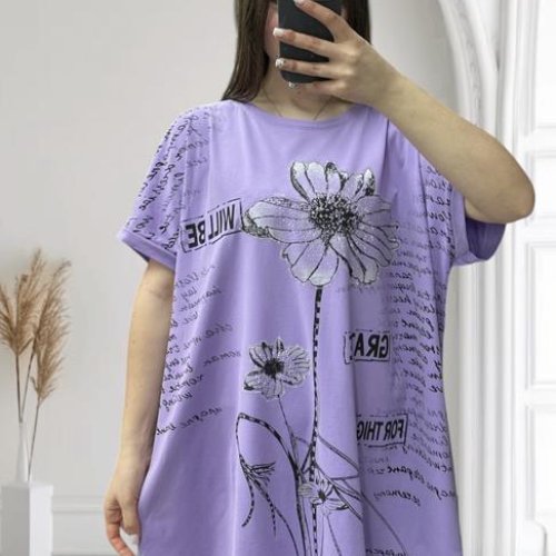 Туника Anna&Vika (54-64) 25005 lilac (лето) Anna&Vika 25005 lilac