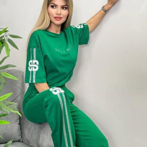 Костюм спорт iBamBino (S-XL) 1303 green (лето) iBamBino 1303 green