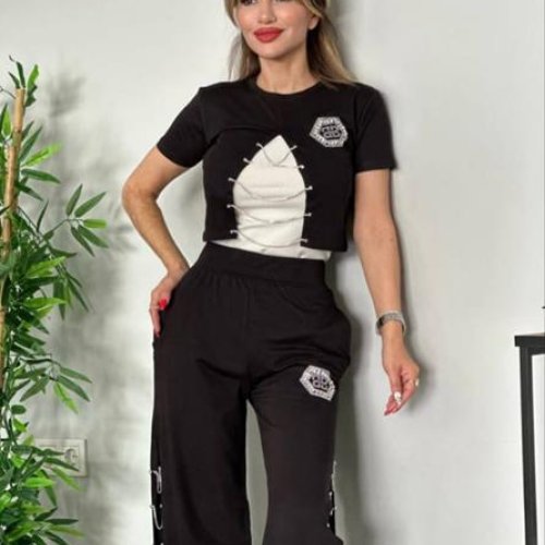 Костюм спорт iBamBino (S-XL) 1350 black (лето) iBamBino 1350 black