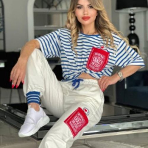 Костюм спорт iBamBino (S-XL) 1352 white (лето) iBamBino 1352 white