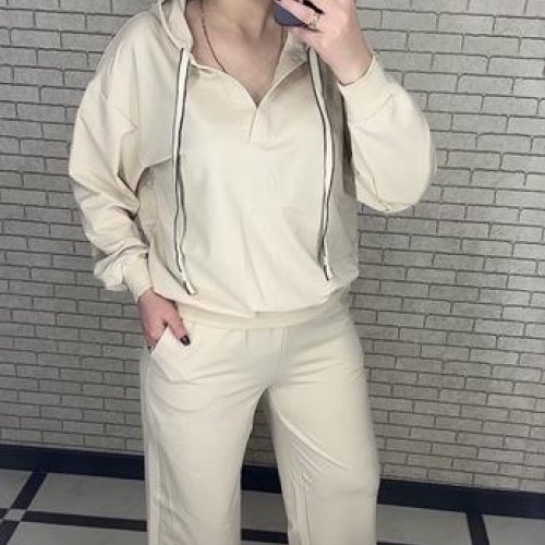 Костюм спорт Valentina (48-56) 032 beige (деми) Valentina 032 beige