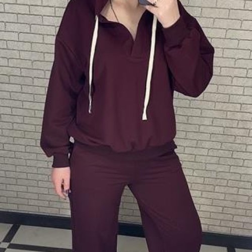Костюм спорт Valentina (48-56) 032 brown (деми) Valentina 032 brown