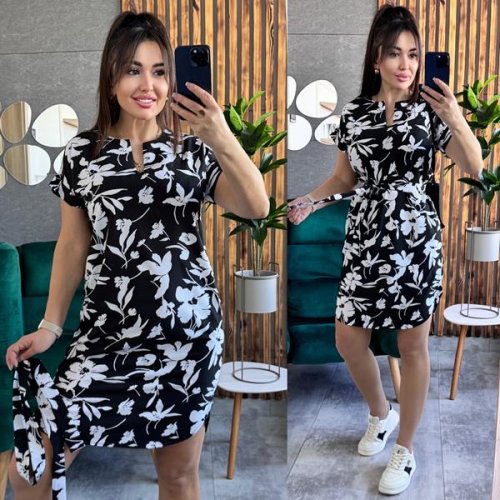 Платье Sofi Cor (42-52) 20 black-white (лето) Sofi Cor 20 black-white