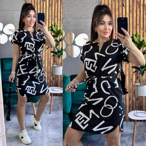 Платье Sofi Cor (42-52) 20-1 black-white (лето) Sofi Cor 20-1 black-white