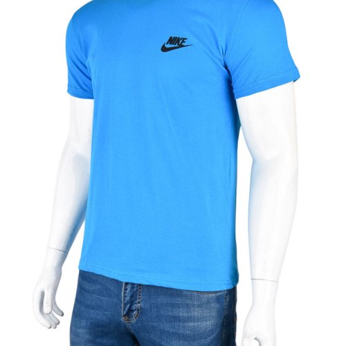 Футболка Textile (M-3XL) 809М блакитний (лето) Textile 809М блакитний