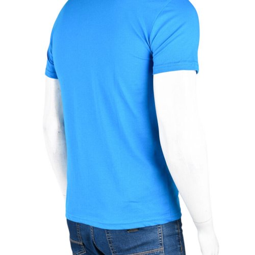 Футболка Textile (M-3XL) 809М блакитний (лето) Textile 809М блакитний