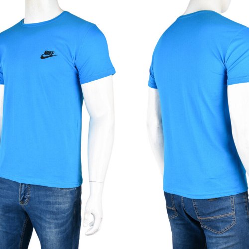 Футболка Textile (M-3XL) 809М блакитний (лето) Textile 809М блакитний