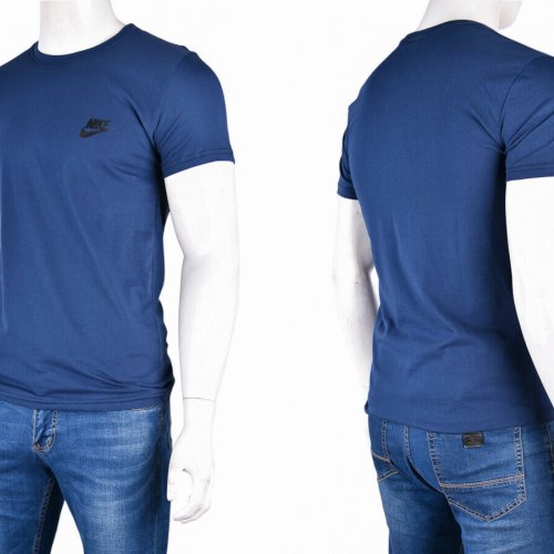Футболка Textile (M-3XL) 811М синій (лето) Textile 811М синій