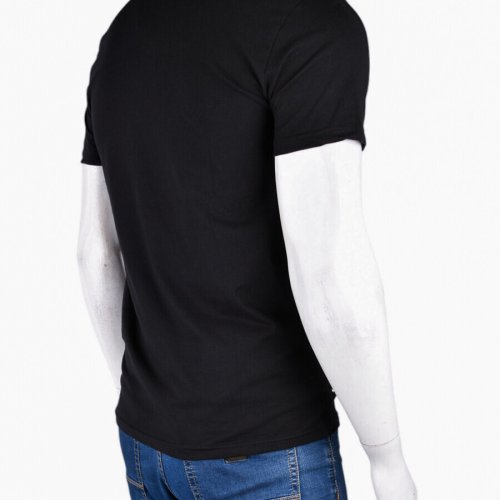 Футболка Textile (M-3XL) 813М чорний (лето) Textile 813М чорний