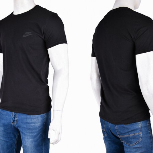 Футболка Textile (M-3XL) 813М чорний (лето) Textile 813М чорний