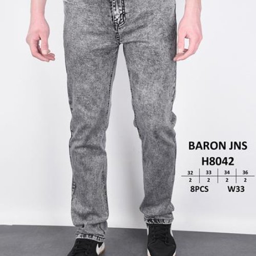 Джинсы God Baron (32-36) 8042 grey (деми) God Baron 8042 grey