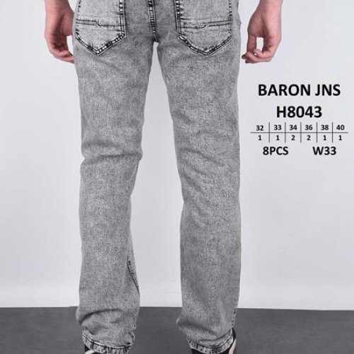 Джинсы God Baron (32-40) 8043 grey (деми) God Baron 8043 grey