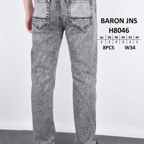 Джинсы God Baron (34-44) 8046 grey (деми) God Baron 8046 grey