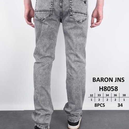 Джинсы God Baron (32-38) 8058 grey (деми) God Baron 8058 grey
