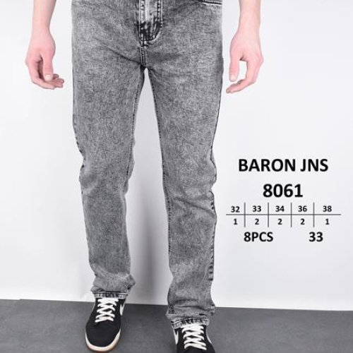 Джинсы God Baron (32-38) 8061 grey (деми) God Baron 8061 grey