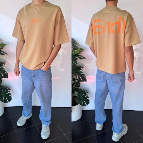 Футболка Three Black (S-2XL) 1999 beige (лето) Three Black 1999 beige