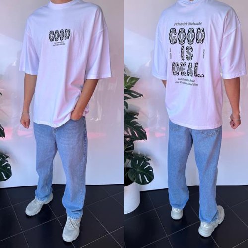 Футболка Three Black (S-XL) 2052 white (лето) Three Black 2052 white