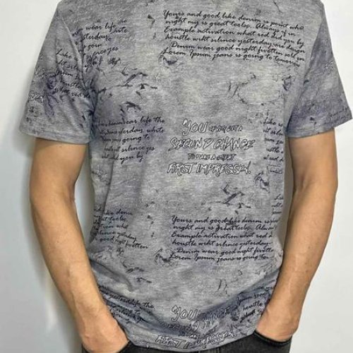 Футболка Vip Stendo (M-2XL) 5103 grey (лето) Vip Stendo 5103 grey