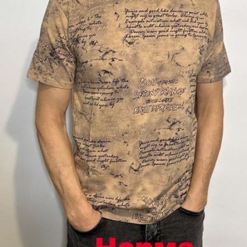Футболка Vip Stendo (M-2XL) 5103 beige (лето) Vip Stendo 5103 beige