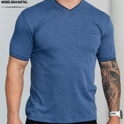 Футболка Vip Stendo (M-2XL) 8004 blue (лето) Vip Stendo 8004 blue