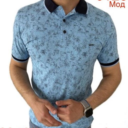 Футболка Надийка (M-2XL) 0126-1 l.blue (лето) Надийка 0126-1 l.blue