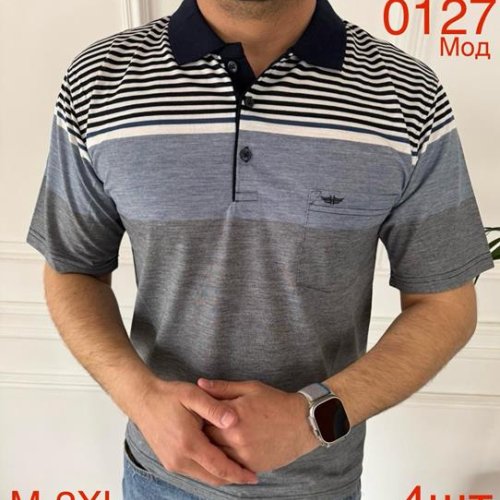 Футболка Надийка (M-2XL) 0127 grey (лето) Надийка 0127 grey