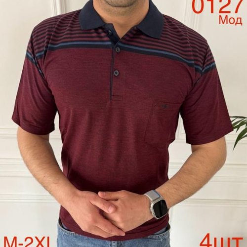 Футболка Надийка (M-2XL) 0127 wine (лето) Надийка 0127 wine