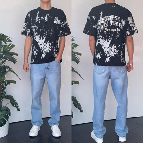 Футболка Three Black (S-XL) 2137 black (лето) Three Black 2137 black