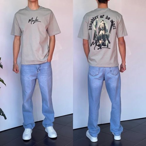 Футболка Three Black (S-XL) 2204 grey (лето) Three Black 2204 grey